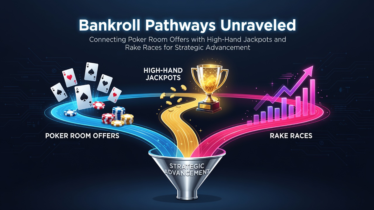 Pokerraum-Angebote verbinden sich mit High-Hand-Jackpots und Rake-Rennen in strukturierten Bankroll-Strategien