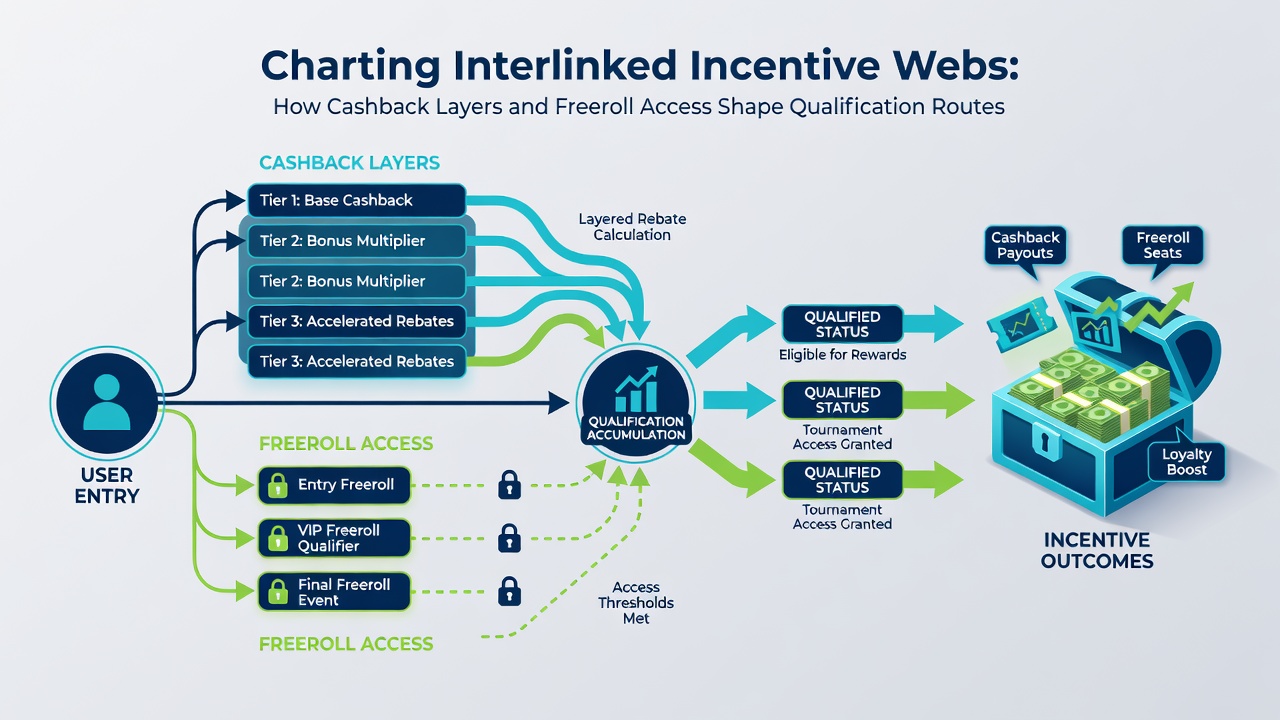 Visualisierung von Qualifikationsrouten durch Cashback und Freerolls in regulierten Umgebungen