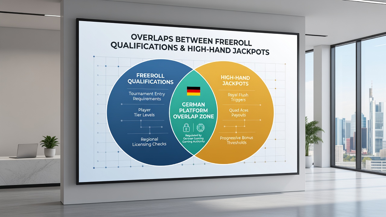 Beispielhafte Darstellung von Tracking-Overlaps zwischen Freerolls und Jackpots