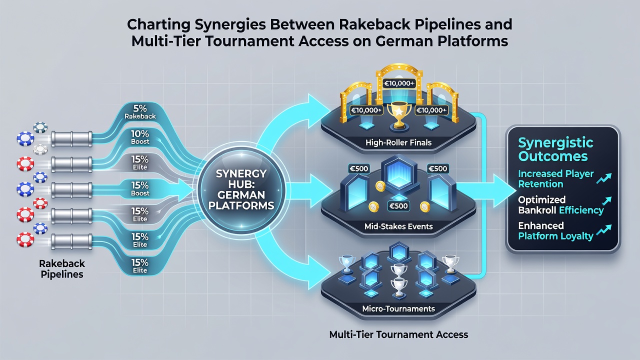 Illustration der Synergien zwischen Cashback-Systemen und gestaffelten Turnierqualifikationen
