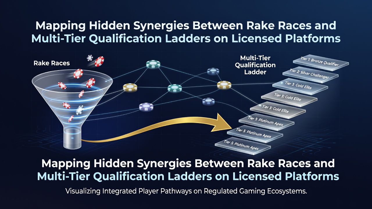 Darstellung der Integration von Rake-Races und Qualifikationssystemen auf lizenzierten Poker-Plattformen