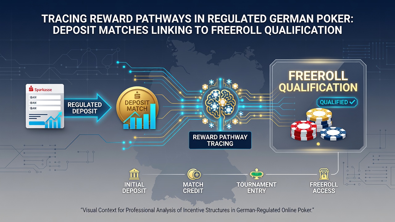 Illustration der Verknüpfung von Freerolls mit VIP-Progressionen in deutschen Poker-Räumen
